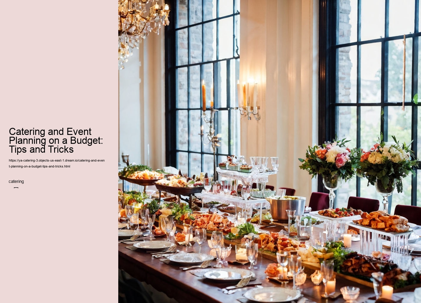 Catering and Event Planning on a Budget: Tips and Tricks