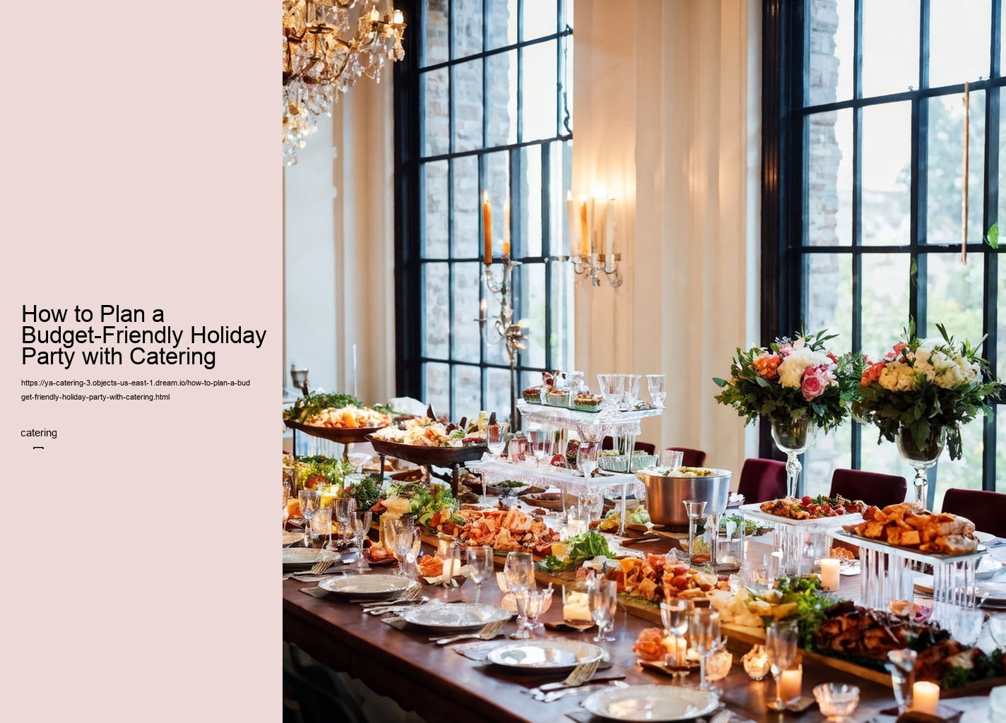 How to Plan a Budget-Friendly Holiday Party with Catering